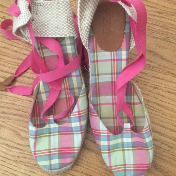J.Crew  platform lace up sandals - Picture 2 of 5